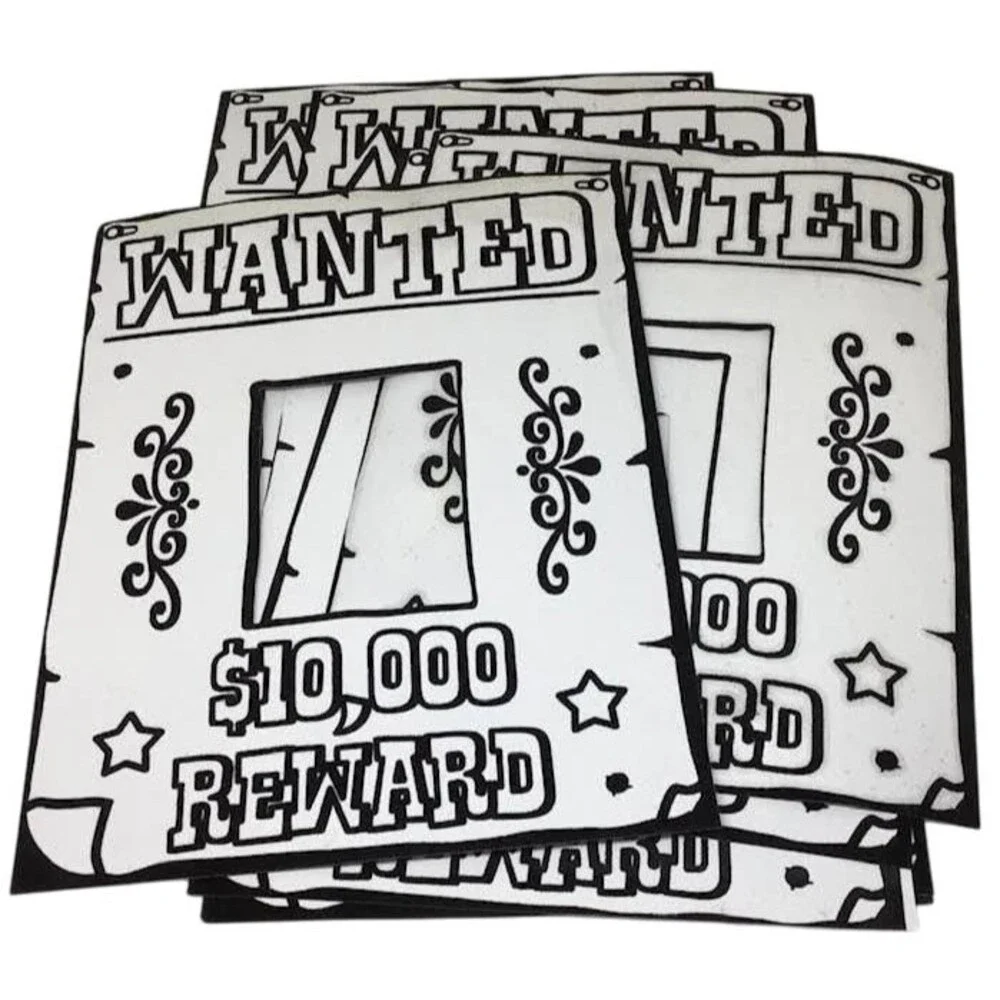 VBS Vacation Bible School Wild West Wanted $$ Reward Photo Kids Party Birthday 8